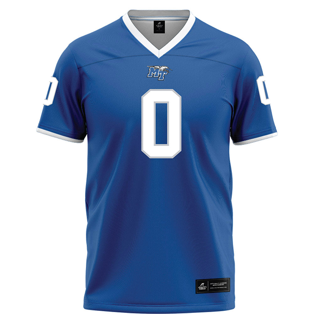 MTSU - NCAA Football : Anthony Bynum - Blue Football Jersey-0