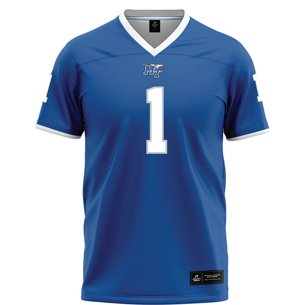 MTSU - NCAA Football : Omari Kelly - Blue Football Jersey