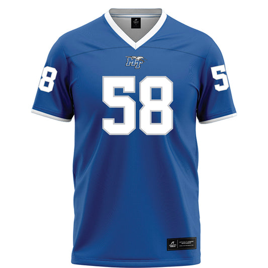 MTSU - NCAA Football : Korey Smith - Blue Football Jersey