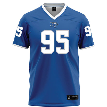 MTSU - NCAA Football : Baylen Woodman - Blue Football Jersey-0