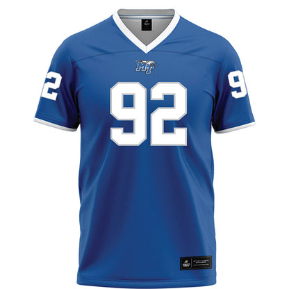 MTSU - NCAA Football : Damonte Smith - Blue Football Jersey