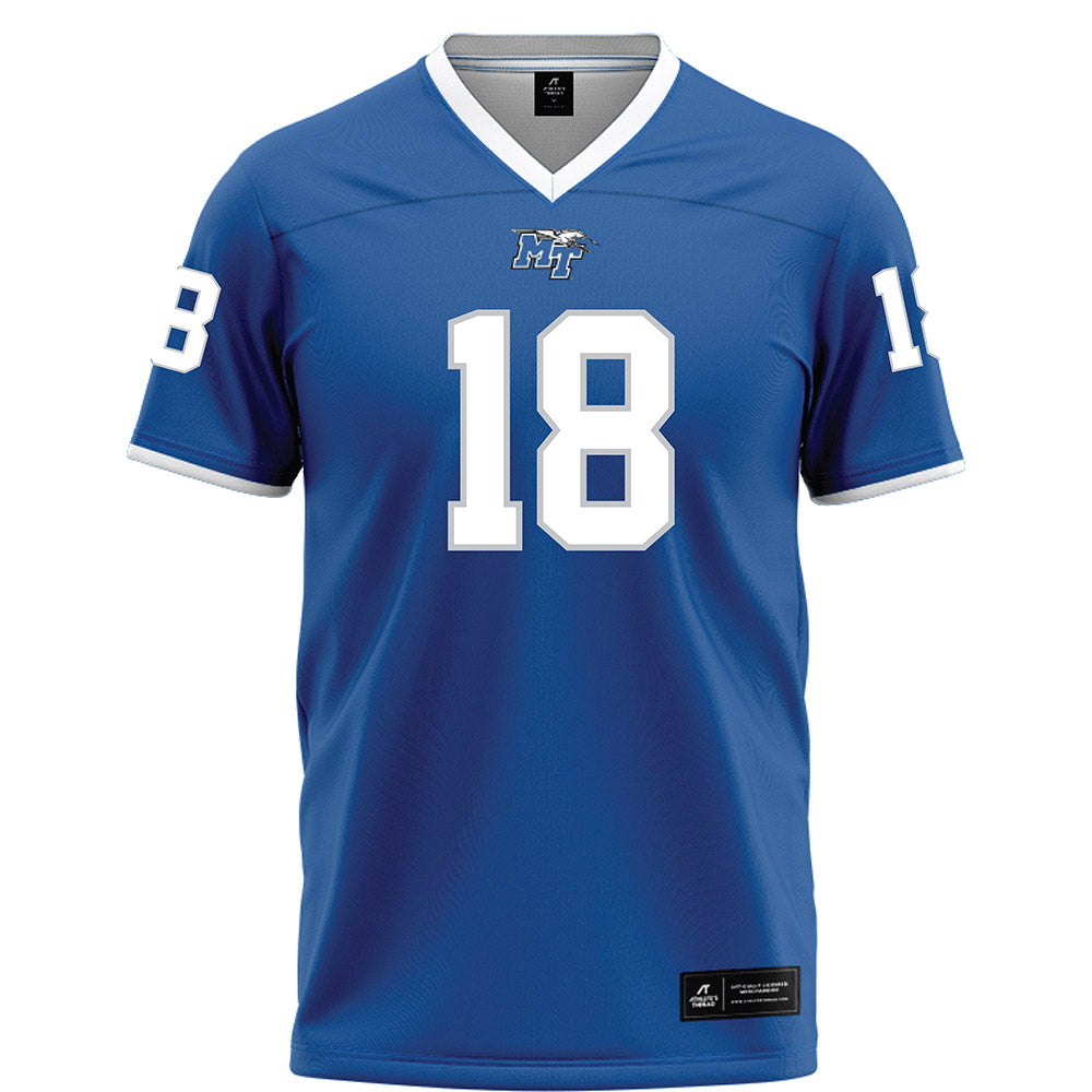 MTSU - NCAA Football : Stanley Anderson-Lofton - Blue Football Jersey-0