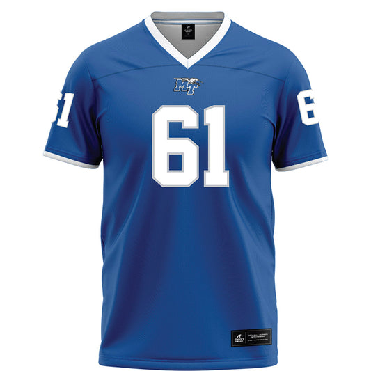 MTSU - NCAA Football : Otto Janse Van Rensburg - Blue Football Jersey-0