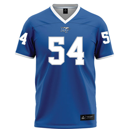 MTSU - NCAA Football : Nolan Forsha - Blue Football Jersey