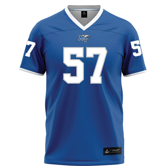 MTSU - NCAA Football : Bo Bryan - Blue Football Jersey-0