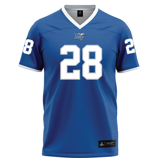 MTSU - NCAA Football : Alan Young - Blue Football Jersey-0