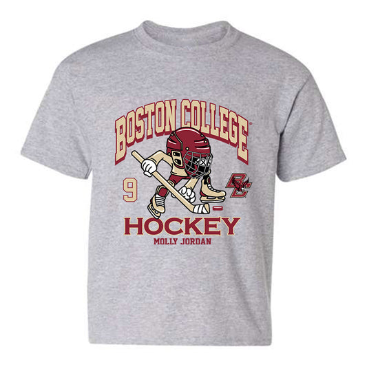 Boston College - NCAA Women's Ice Hockey : Molly Jordan - Fashion Shersey Youth T-Shirt