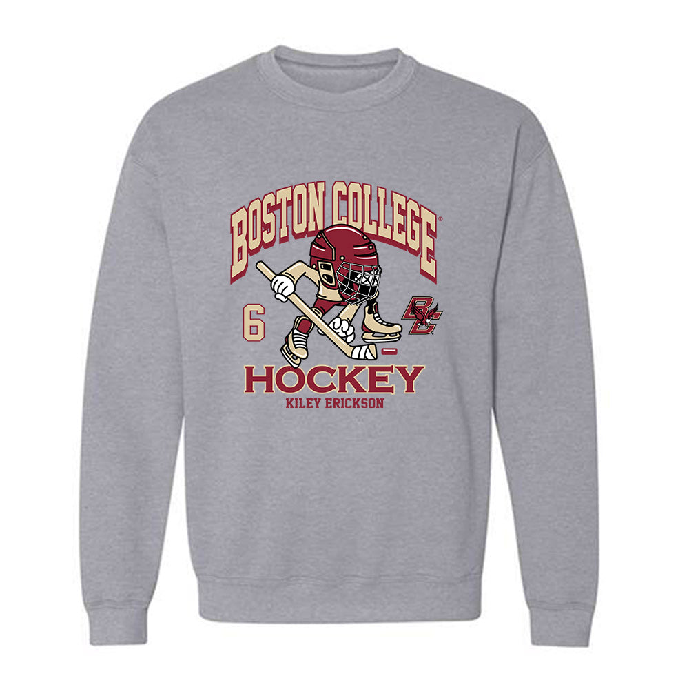 Boston College - NCAA Women's Ice Hockey : Kiley Erickson - Fashion Shersey Crewneck Sweatshirt-0