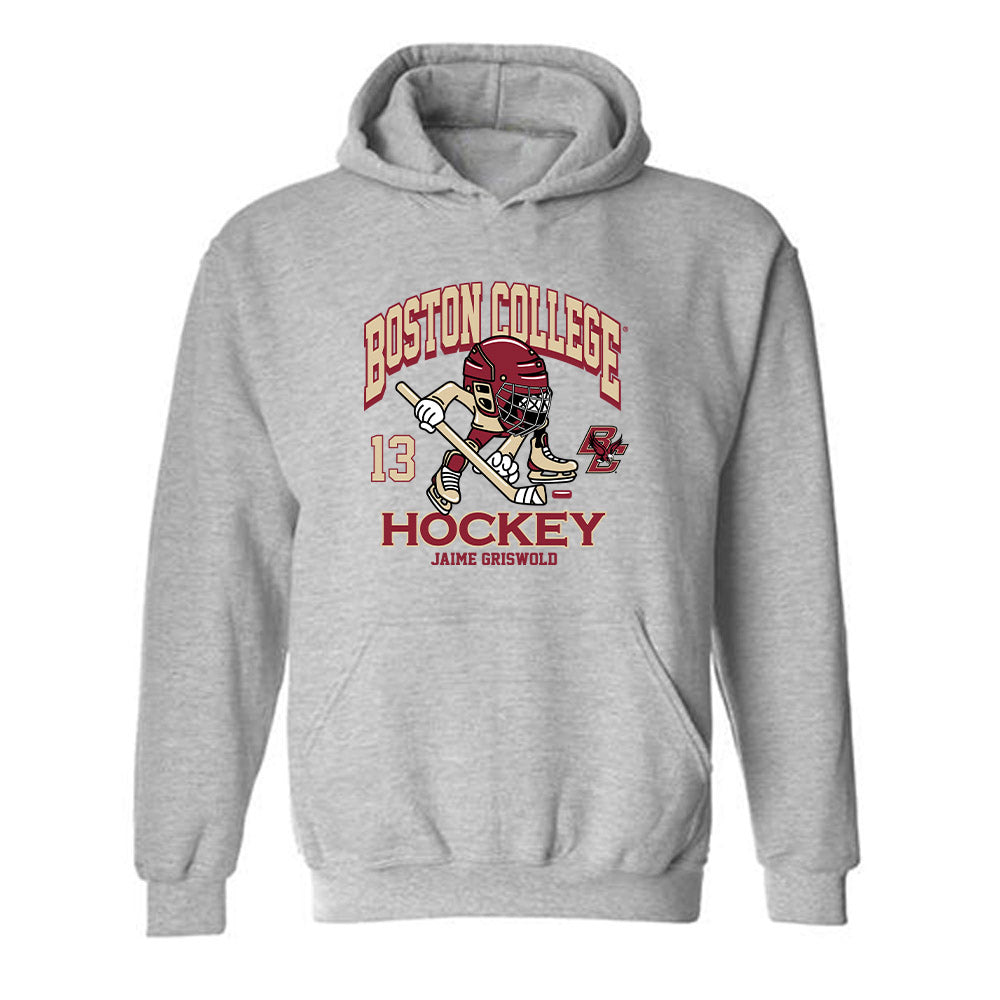 Boston College - NCAA Women's Ice Hockey : Jaime Griswold - Fashion Shersey Hooded Sweatshirt-0