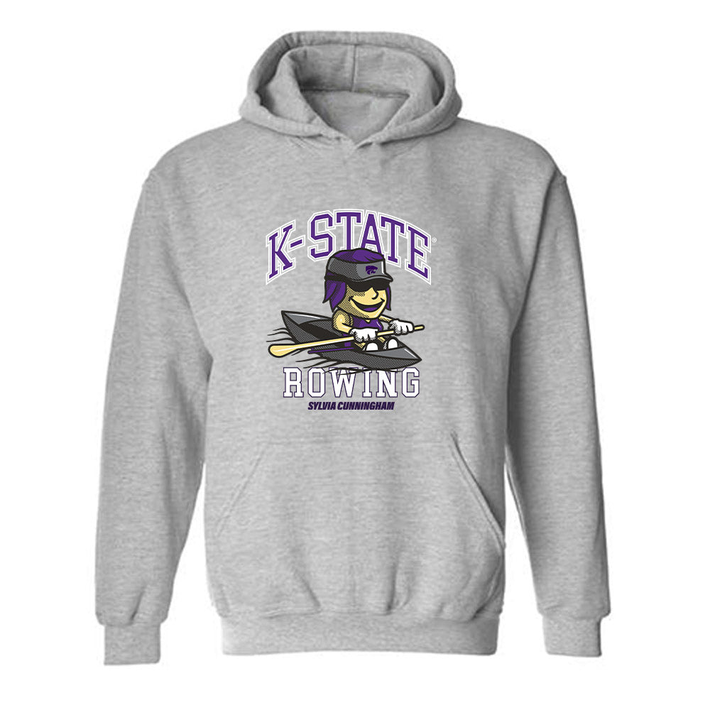 Kansas State - NCAA Women's Rowing : Sylvia Cunningham - Fashion Shersey Hooded Sweatshirt-0