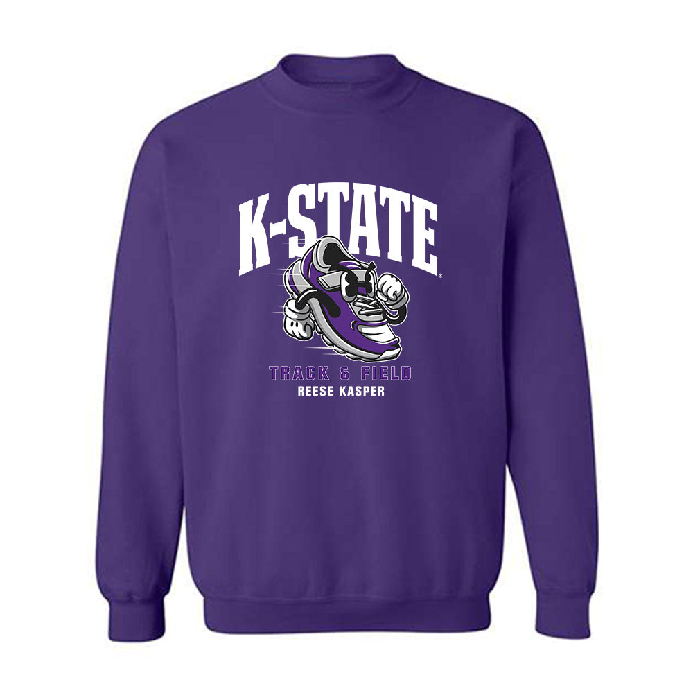 Kansas State - NCAA Women's Track & Field : Reese Kasper - Fashion Shersey Crewneck Sweatshirt-0