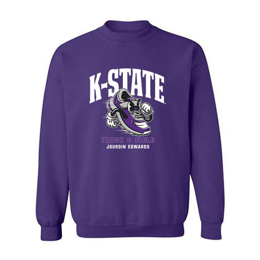Kansas State - NCAA Women's Track & Field : Jourdin Edwards - Fashion Shersey Crewneck Sweatshirt-0