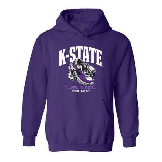 Kansas State - NCAA Women's Track & Field : Reese Kasper - Fashion Shersey Hooded Sweatshirt-0
