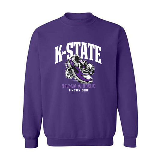 Kansas State - NCAA Women's Track & Field : Lindsey Cure - Fashion Shersey Crewneck Sweatshirt-0