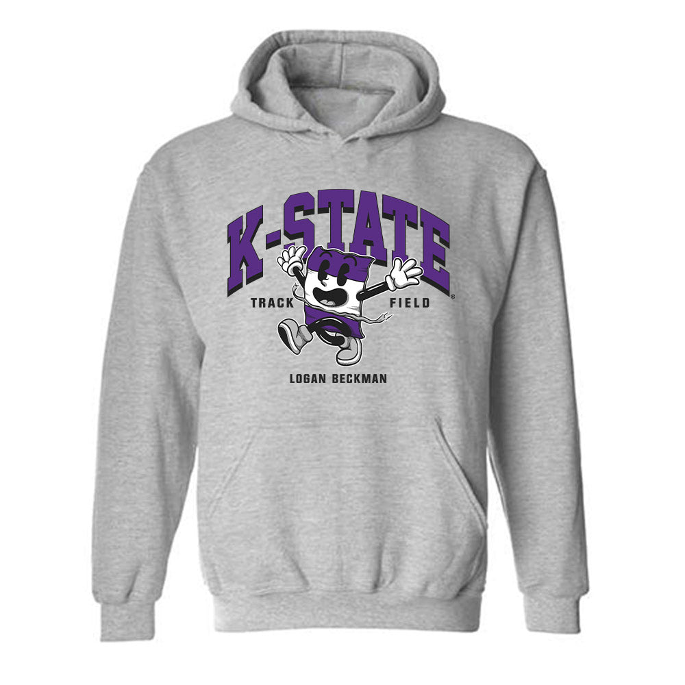 Kansas State - NCAA Men's Track & Field : Logan Beckman - Fashion Shersey Hooded Sweatshirt-0