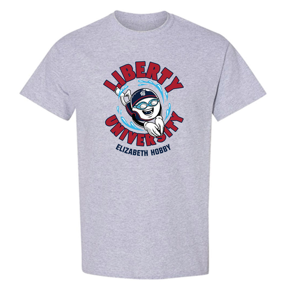 Liberty - NCAA Women's Swimming & Diving : Elizabeth Hobby - Fashion Shersey T-Shirt-0