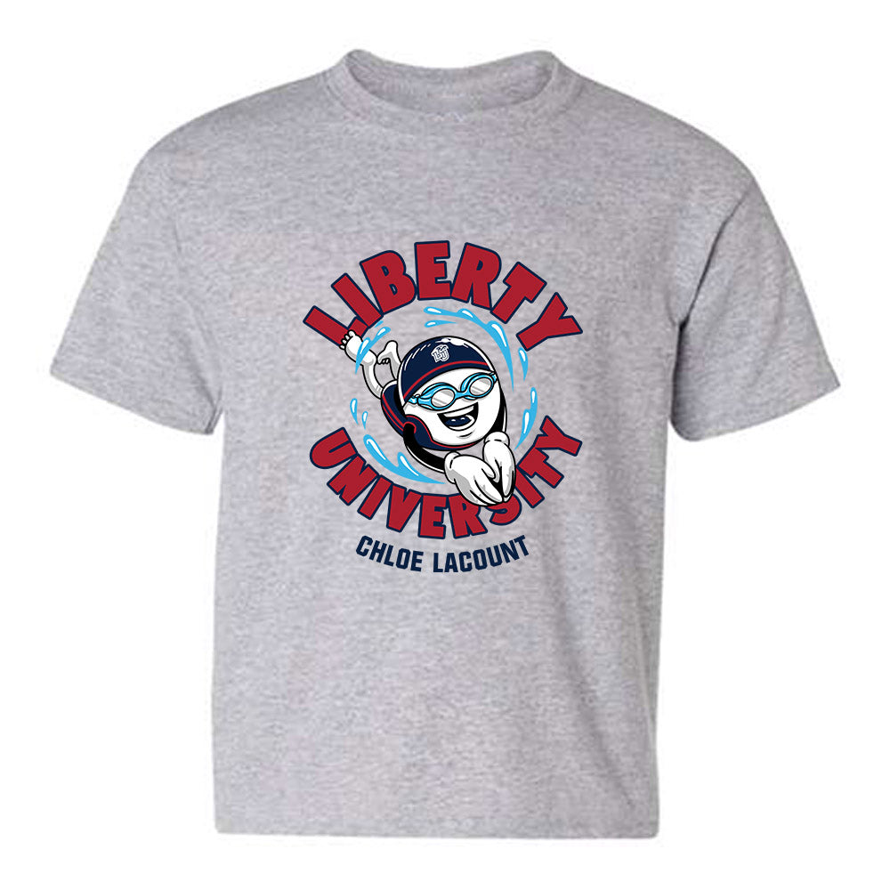 Liberty - NCAA Women's Swimming & Diving : Chloe LaCount - Fashion Shersey Youth T-Shirt-0