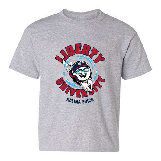 Liberty - NCAA Women's Swimming & Diving : Kalina Frick - Fashion Shersey Youth T-Shirt-0