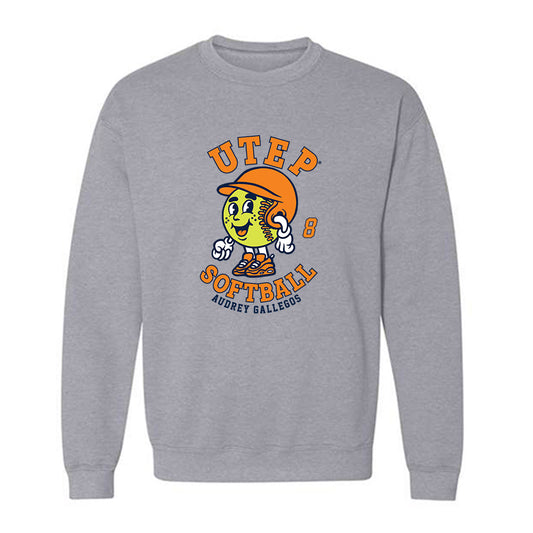 UTEP - NCAA Softball : Audrey Gallegos - Fashion Shersey Crewneck Sweatshirt