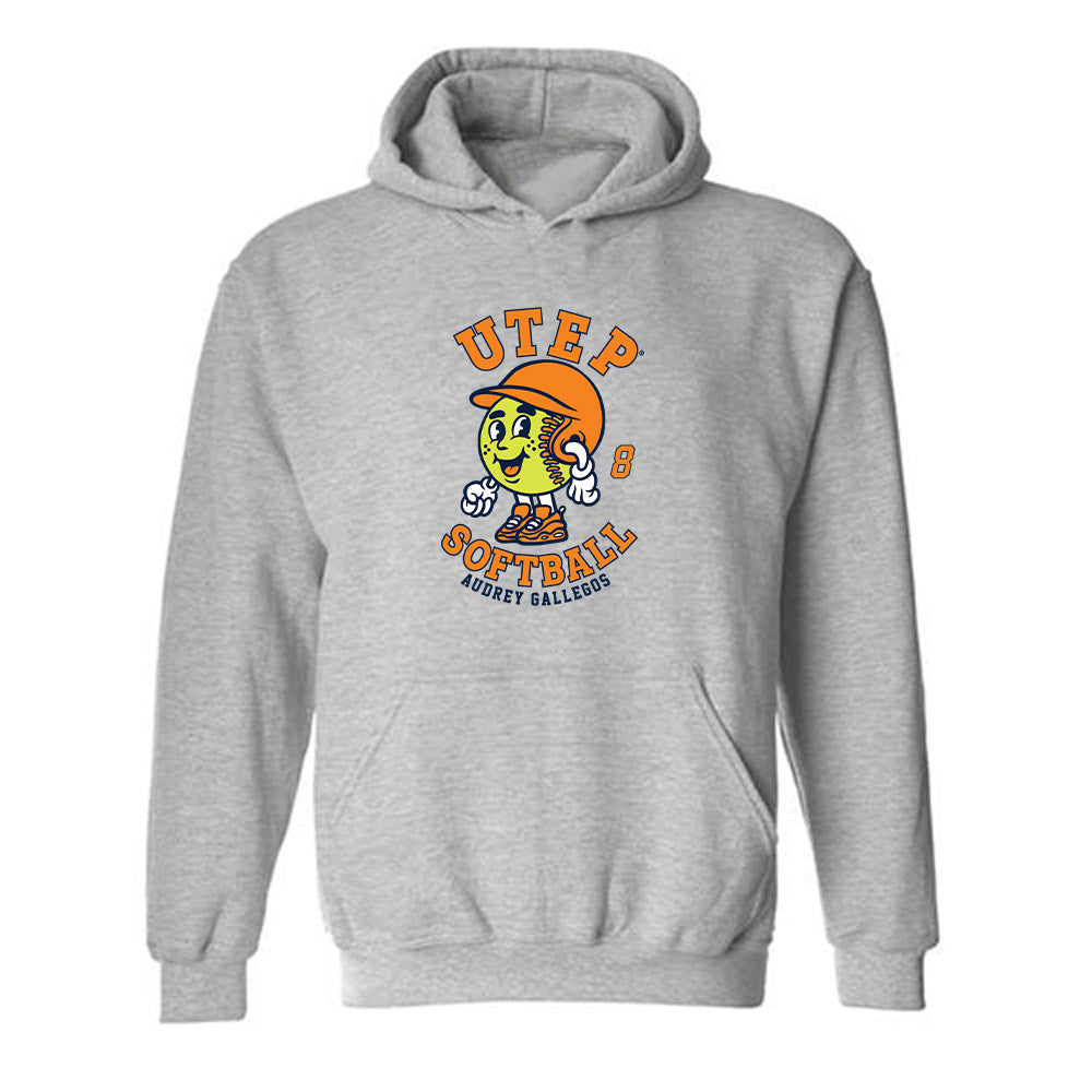 UTEP - NCAA Softball : Audrey Gallegos - Fashion Shersey Hooded Sweatshirt