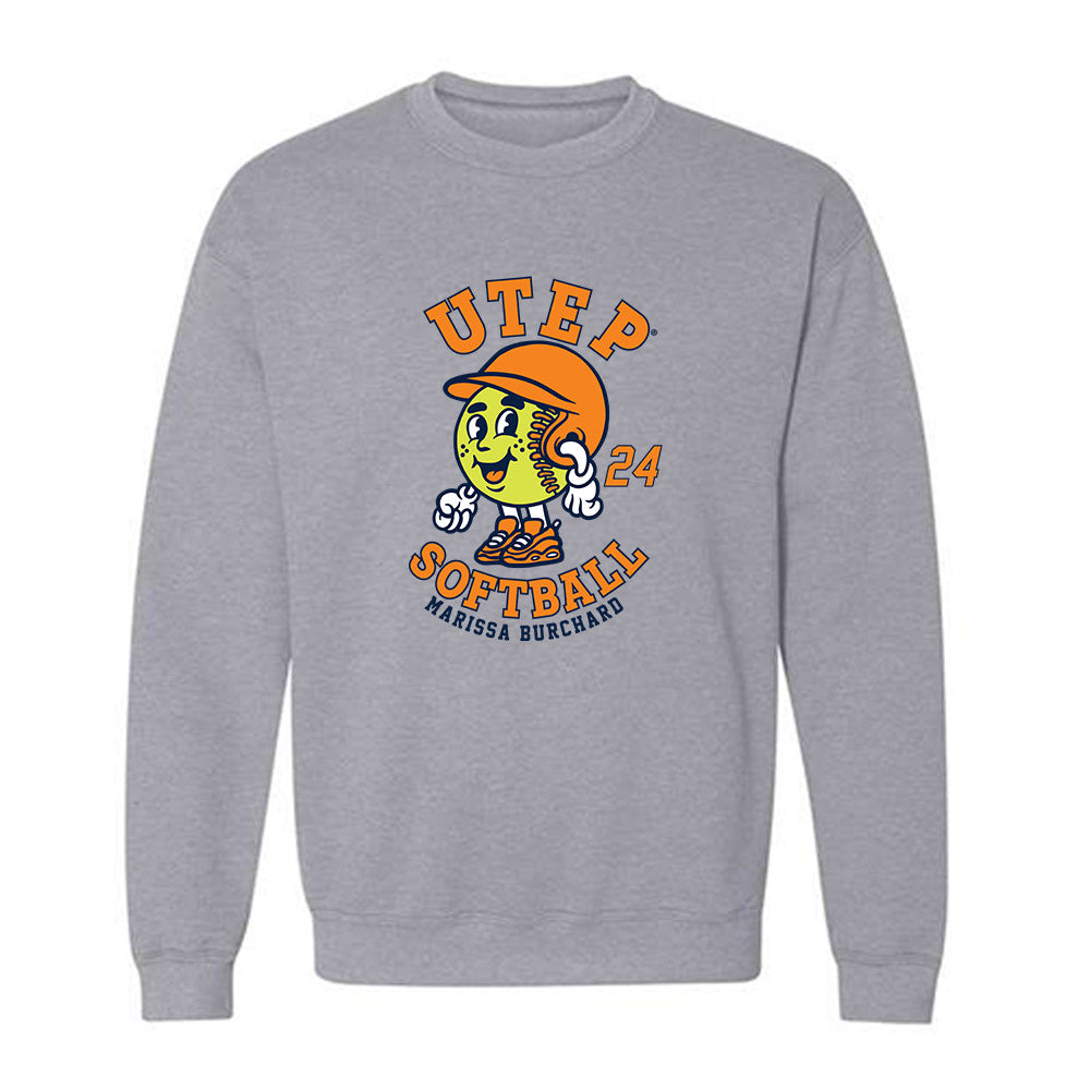 UTEP - NCAA Softball : Marissa Burchard - Fashion Shersey Crewneck Sweatshirt