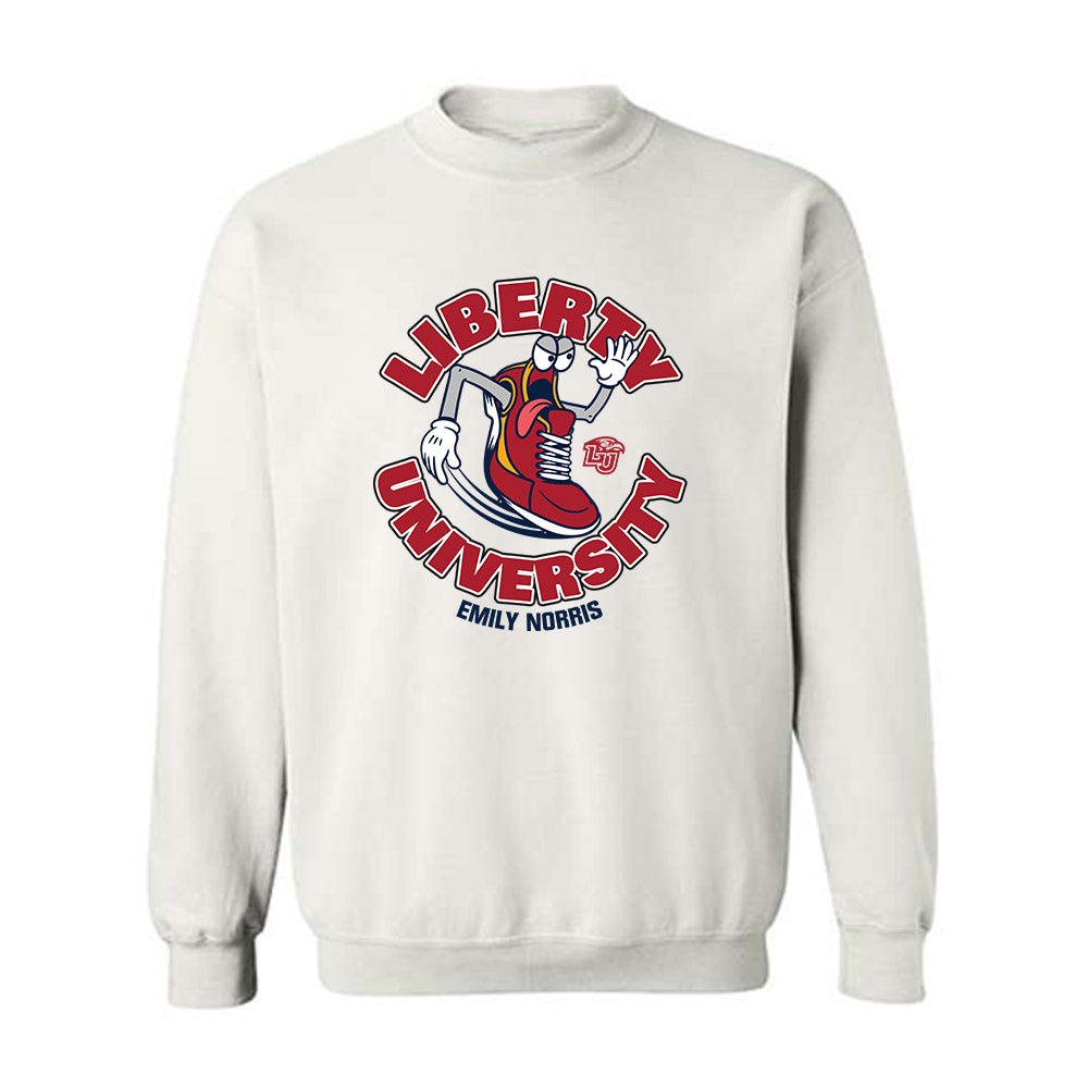 Liberty - NCAA Women's Track & Field : Emily Norris - Fashion Shersey Crewneck Sweatshirt-0