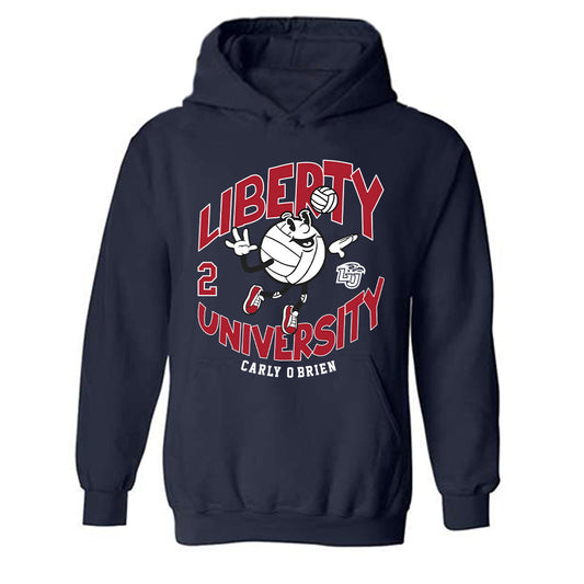 Liberty - NCAA Women's Volleyball : Carly O'Brien - Fashion Shersey Hooded Sweatshirt