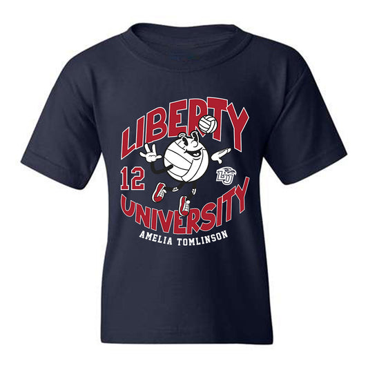 Liberty - NCAA Women's Volleyball : Amelia Tomlinson - Fashion Shersey Youth T-Shirt