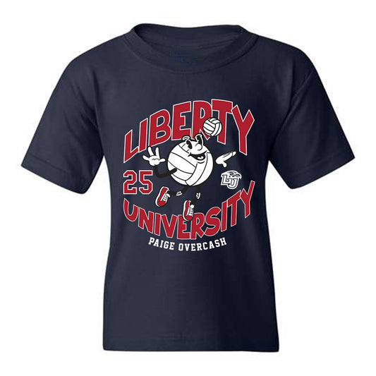 Liberty - NCAA Women's Volleyball : Paige Overcash - Fashion Shersey Youth T-Shirt