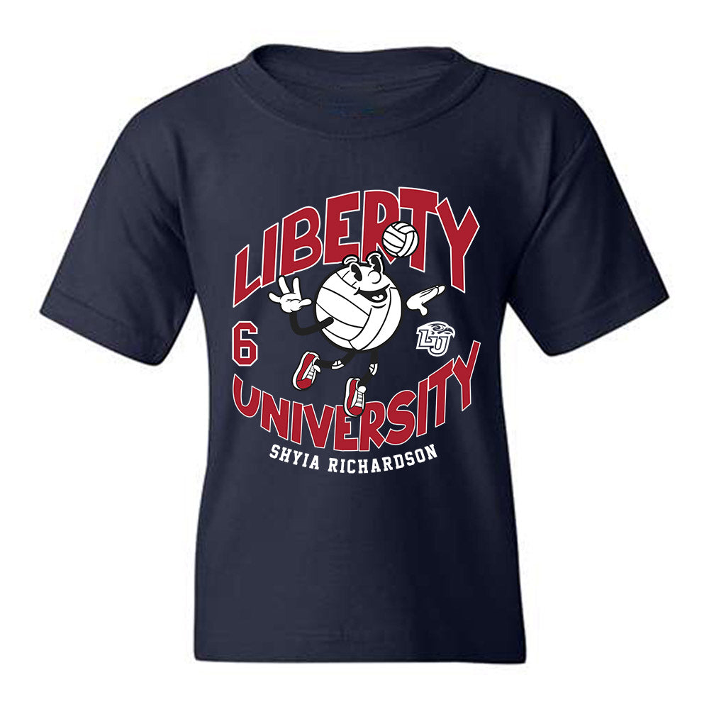 Liberty - NCAA Women's Volleyball : Shyia Richardson - Fashion Shersey Youth T-Shirt-0