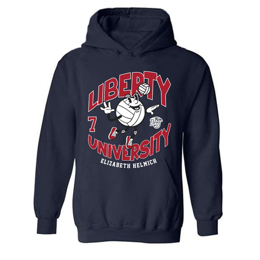 Liberty - NCAA Women's Volleyball : Elizabeth Helmich - Fashion Shersey Hooded Sweatshirt