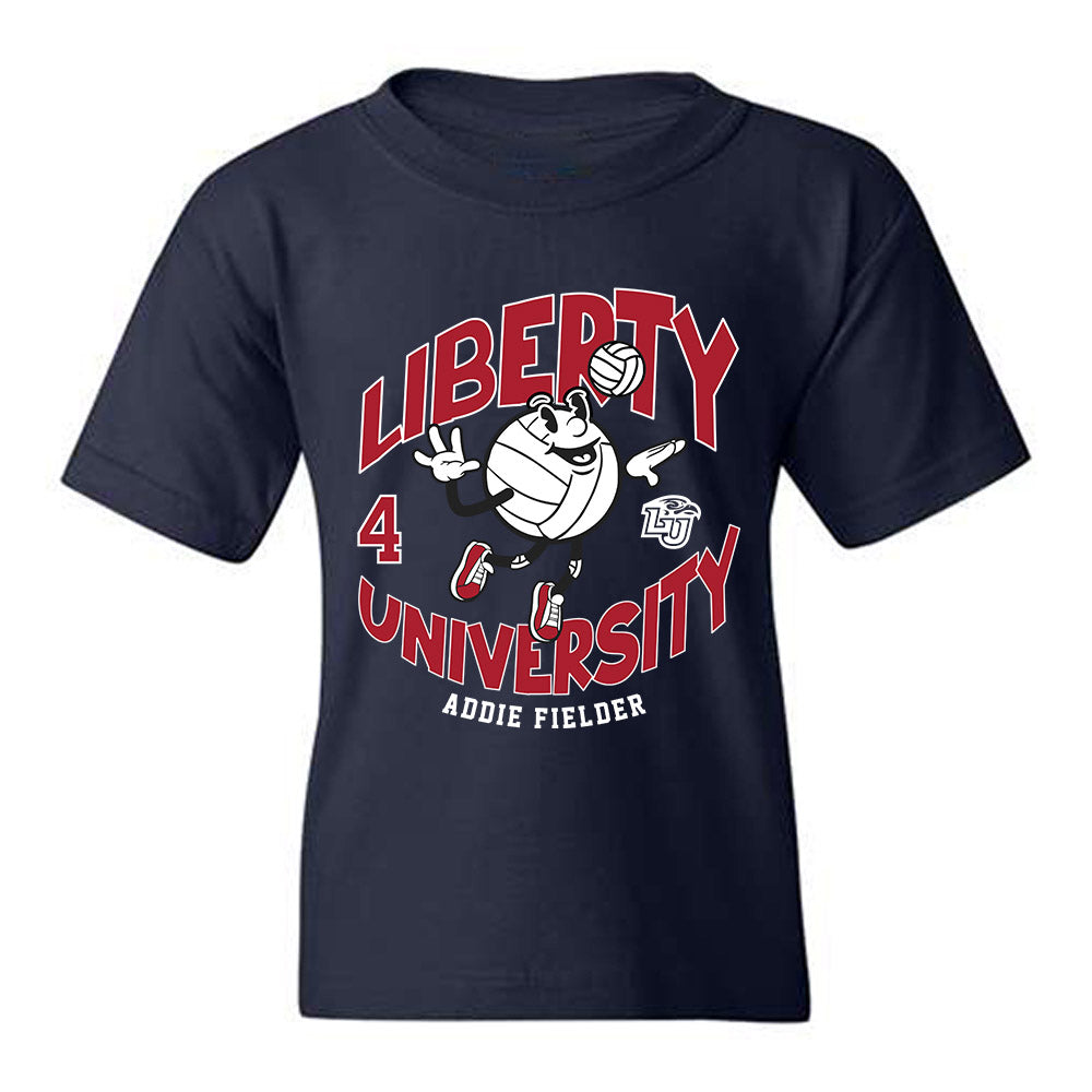 Liberty - NCAA Women's Volleyball : Addie Fielder - Fashion Shersey Youth T-Shirt-0