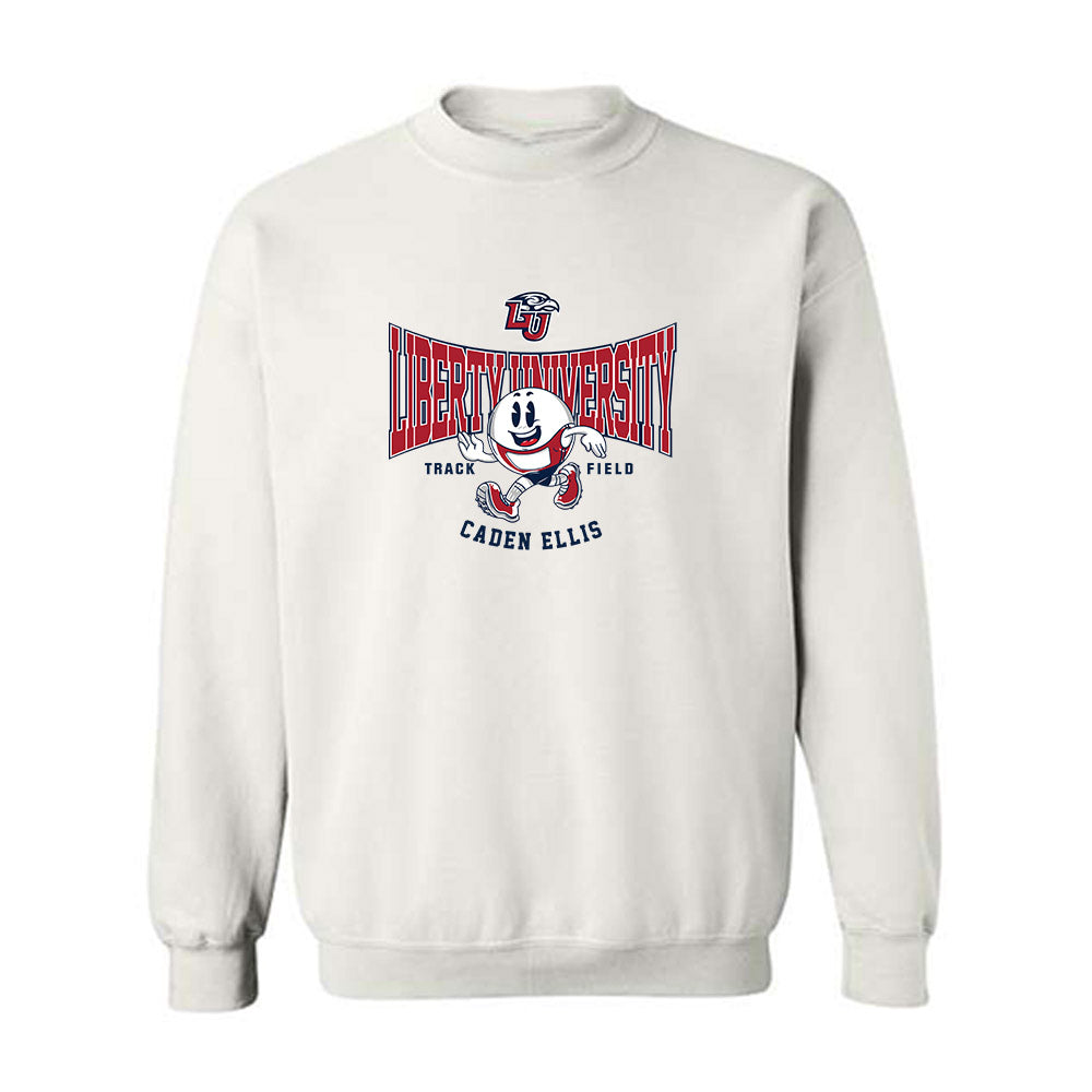 Liberty - NCAA Men's Track & Field : Caden Ellis - Fashion Shersey Crewneck Sweatshirt-0