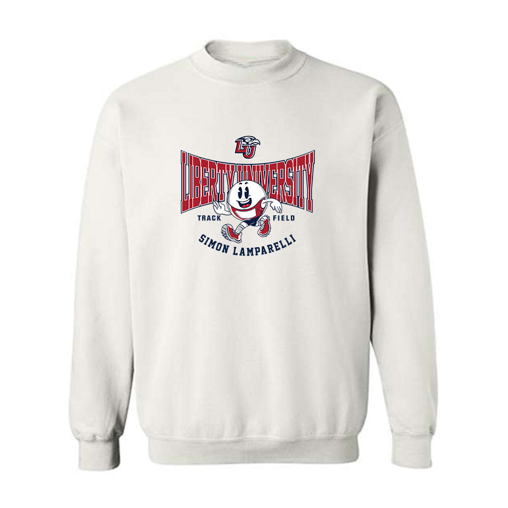 Liberty - NCAA Men's Track & Field : Simon Lamparelli - Fashion Shersey Crewneck Sweatshirt-0