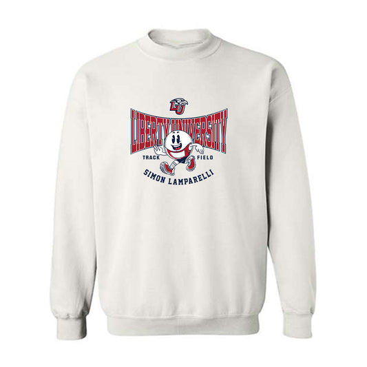 Liberty - NCAA Men's Track & Field : Simon Lamparelli - Fashion Shersey Crewneck Sweatshirt-0