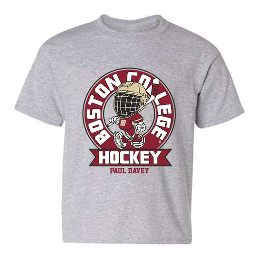 Boston College - NCAA Men's Ice Hockey : Paul Davey - Youth T-Shirt Fashion Shersey