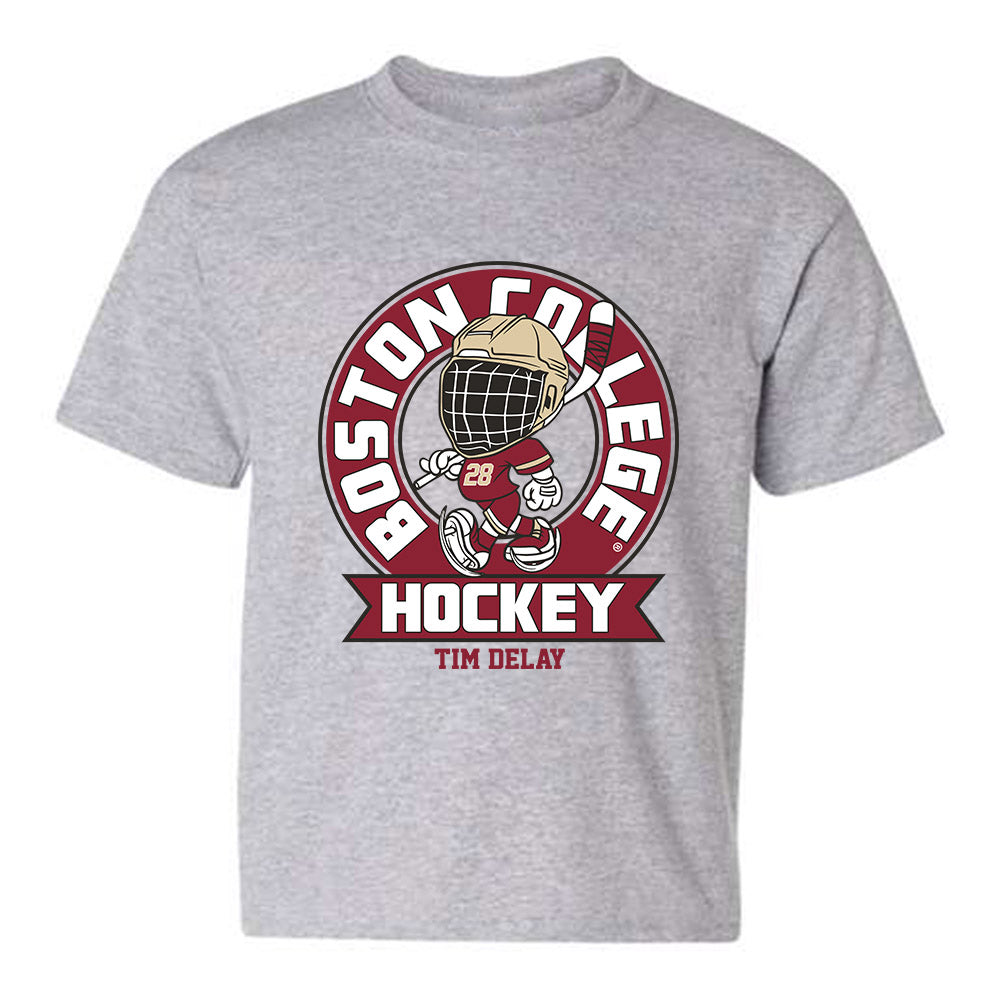 Boston College - NCAA Men's Ice Hockey : Tim Delay - Youth T-Shirt Fashion Shersey