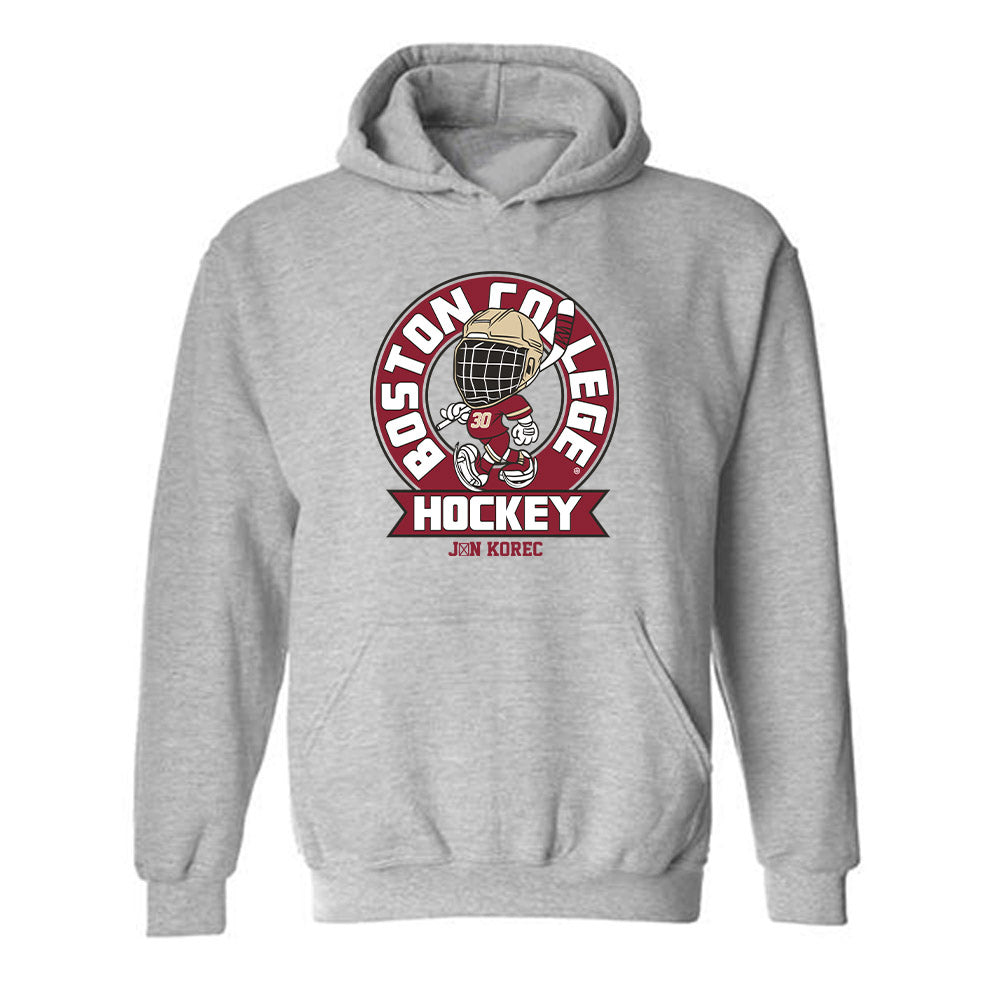 Boston College - NCAA Men's Ice Hockey : Ján Korec - Hooded Sweatshirt Fashion Shersey