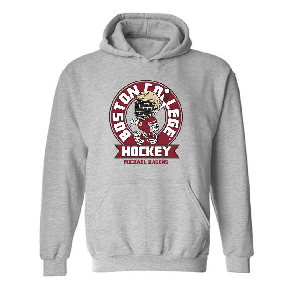 Boston College - NCAA Men's Ice Hockey : Michael Hagens - Hooded Sweatshirt-0