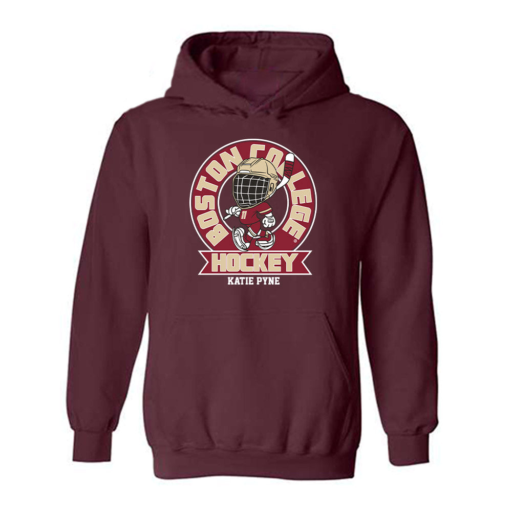 Boston College - NCAA Women's Ice Hockey : Katie Pyne - Hooded Sweatshirt Fashion Shersey