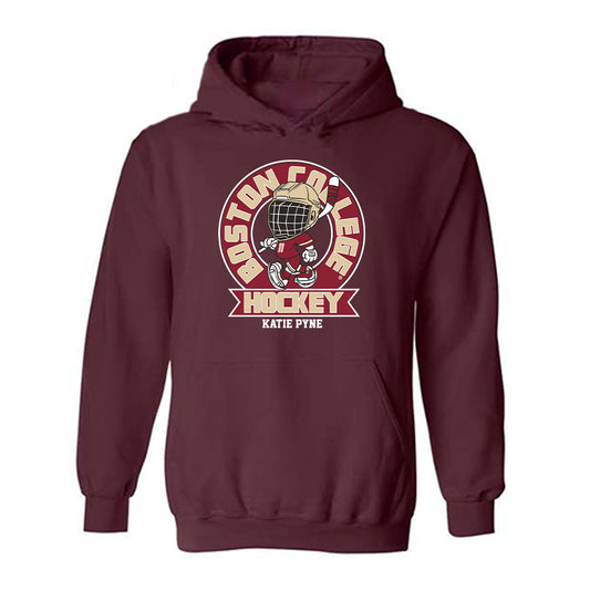 Boston College - NCAA Women's Ice Hockey : Katie Pyne - Hooded Sweatshirt Fashion Shersey