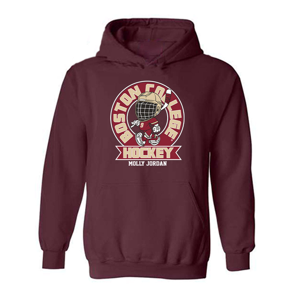 Boston College - NCAA Women's Ice Hockey : Molly Jordan - Hooded Sweatshirt Fashion Shersey