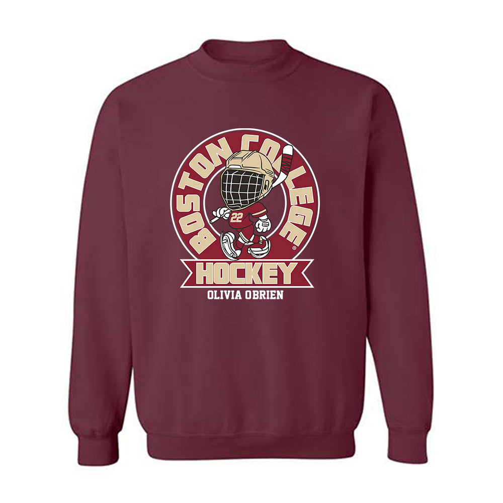 Boston College - NCAA Women's Ice Hockey : Olivia O'Brien - Fashion Shersey Crewneck Sweatshirt-0