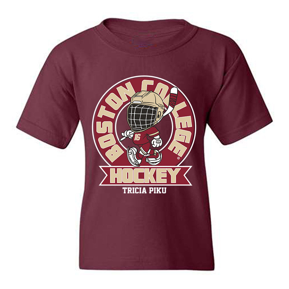 Boston College - NCAA Women's Ice Hockey : Tricia Piku - Fashion Shersey Youth T-Shirt-0