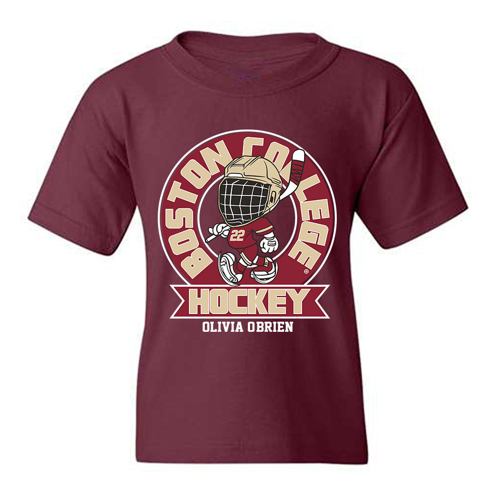 Boston College - NCAA Women's Ice Hockey : Olivia O'Brien - Fashion Shersey Youth T-Shirt-0