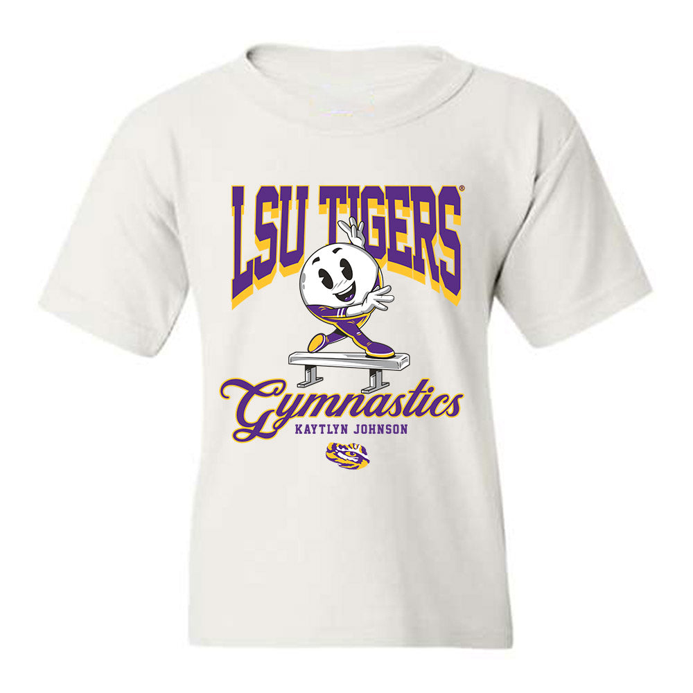 LSU - NCAA Women's Gymnastics : Kaytlyn Johnson - Youth T-Shirt