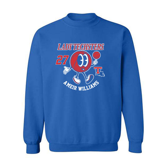 LA Tech - NCAA Men's Basketball : A'Meir Williams - Fashion Shersey Crewneck Sweatshirt-0