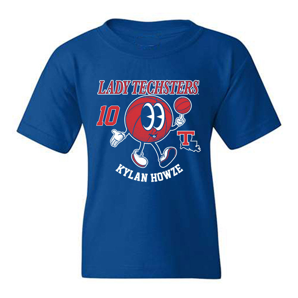 LA Tech - NCAA Men's Basketball : Kylan Howze - Fashion Shersey Youth T-Shirt-0