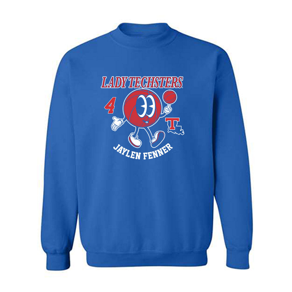 LA Tech - NCAA Men's Basketball : Jaylen Fenner - Fashion Shersey Crewneck Sweatshirt-0