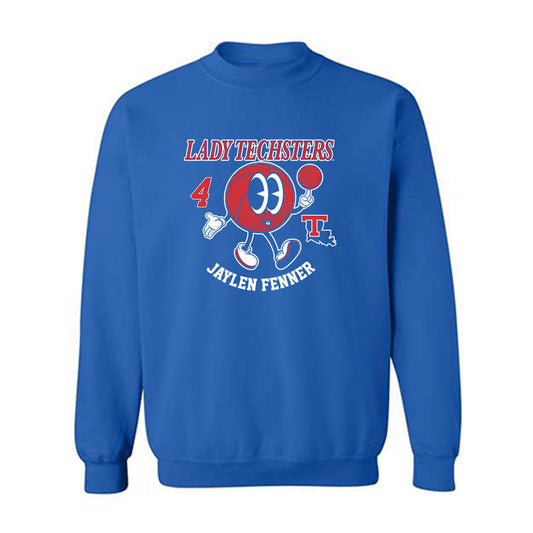 LA Tech - NCAA Men's Basketball : Jaylen Fenner - Fashion Shersey Crewneck Sweatshirt-0